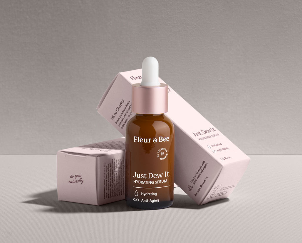 just dew it serum and packaging